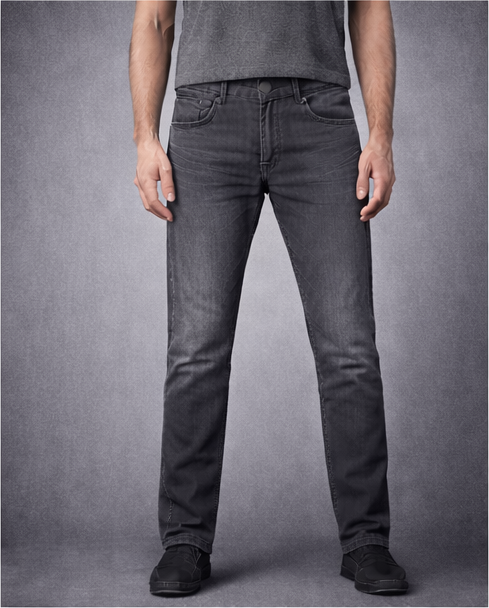 Steel Grey Modern Fit Jeans