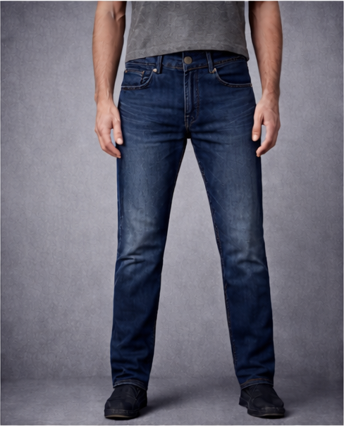 Vintage Indigo Tapered Jeans