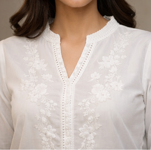 Noor Embroidered Lawn Shirt