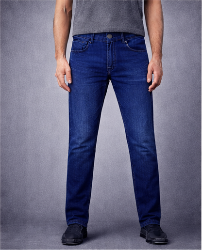 Royal Blue Structured Jeans