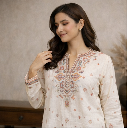 Zarmin Ethnic Motif Shirt