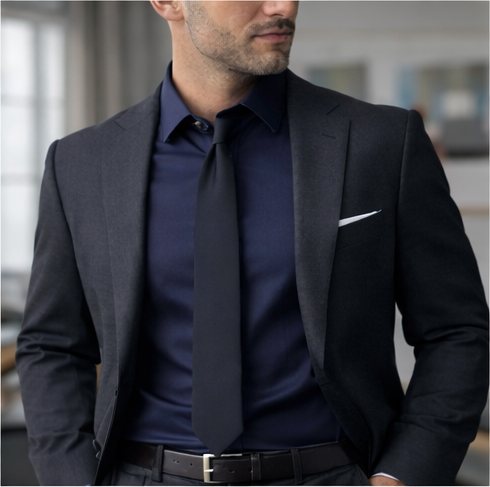 Midnight Formal Twill Shirt