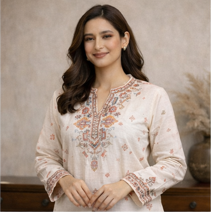 Zarmin Ethnic Motif Shirt