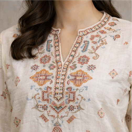 Zarmin Ethnic Motif Shirt