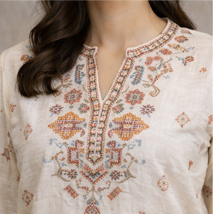 Zarmin Ethnic Motif Shirt