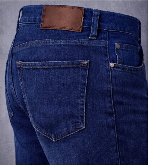 Royal Blue Structured Jeans
