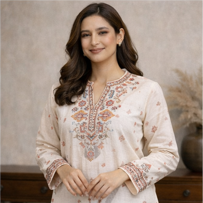 Zarmin Ethnic Motif Shirt