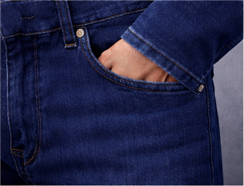Royal Blue Structured Jeans
