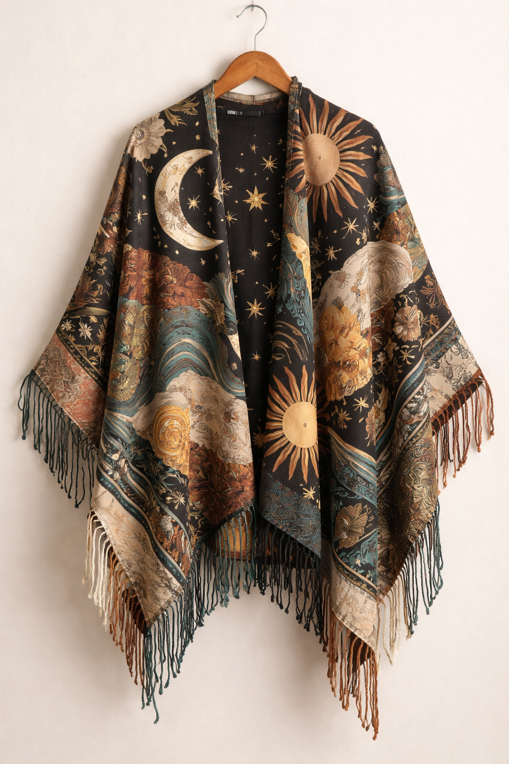 Celestial Noir Unisex Shawl