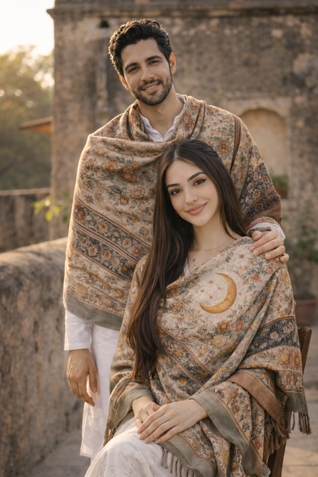 Moonlit Sand Unisex Shawl