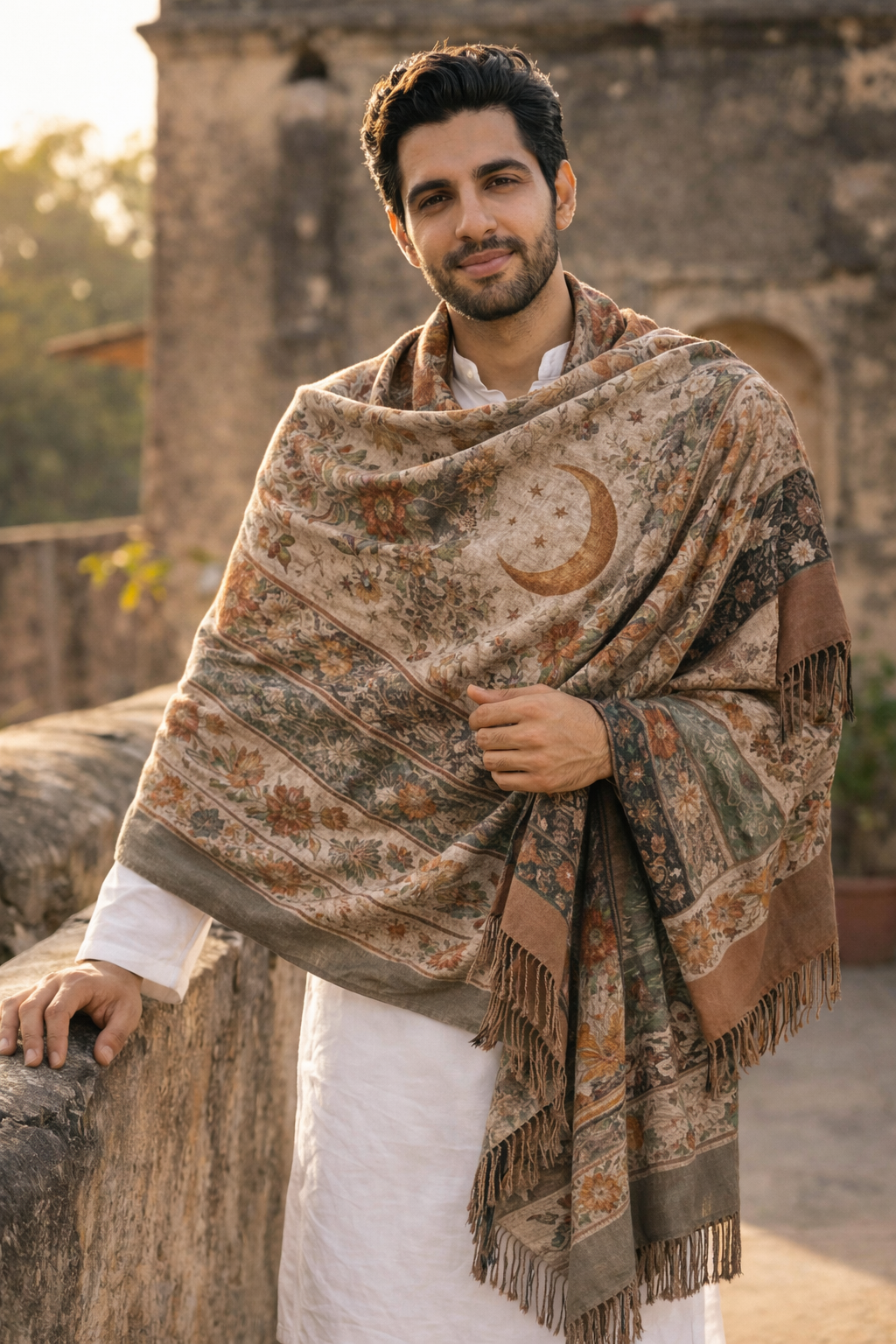 Moonlit Sand Unisex Shawl