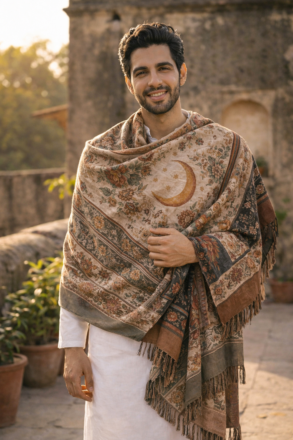Moonlit Sand Unisex Shawl