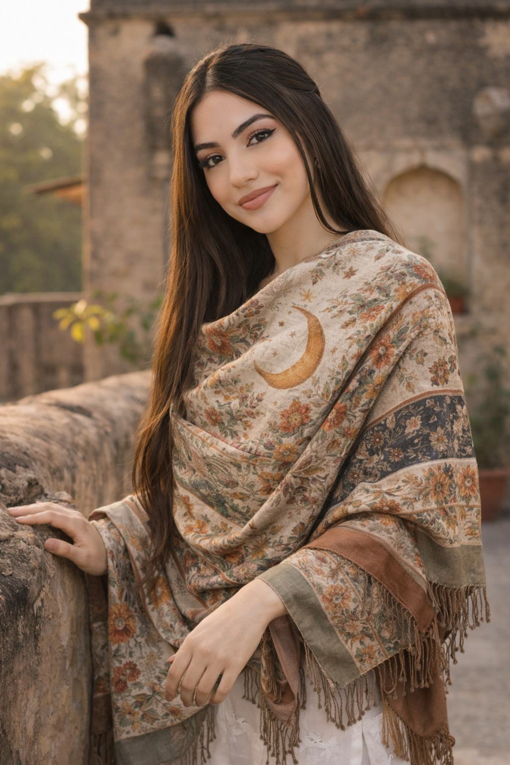 Moonlit Sand Unisex Shawl