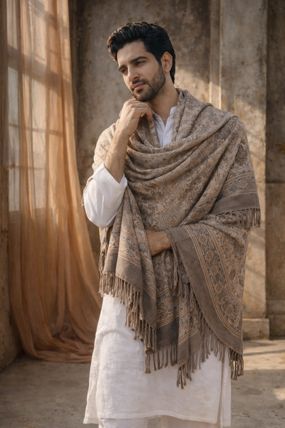 Ivory Whisper Unisex Shawl