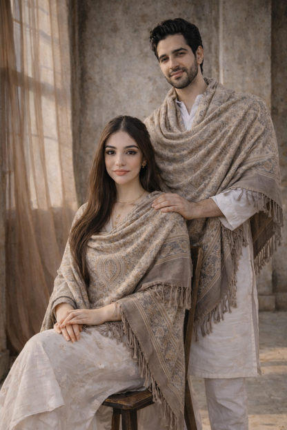 Ivory Whisper Unisex Shawl