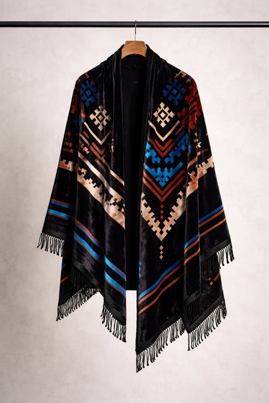 Midnight Atlas Unisex Velvet Shawl