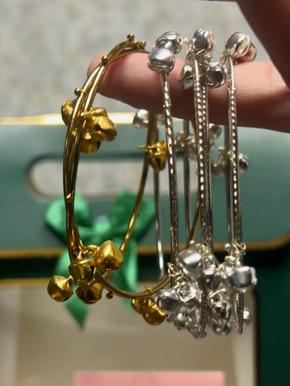 Kalakar Eid Kashmiri Bangles Set – Premium Silver & Golden Bangles with 24 Colorful Churiyan