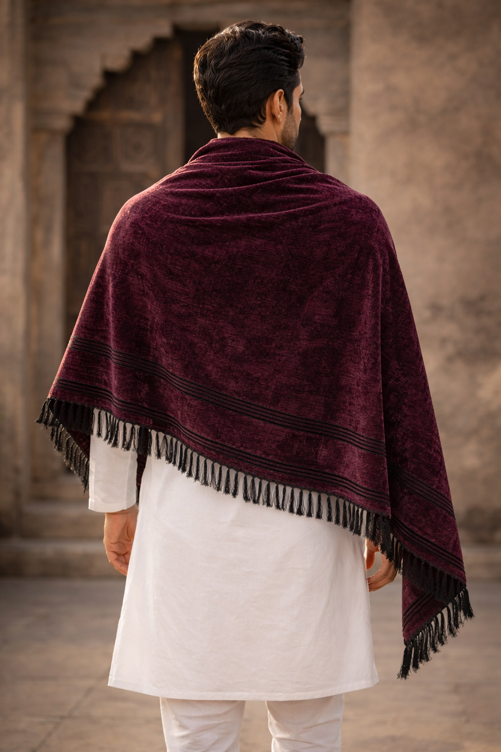 Zauq Velvet Shawl